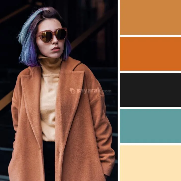 10 ترکیب رنگی در لباس زمستانی 2019