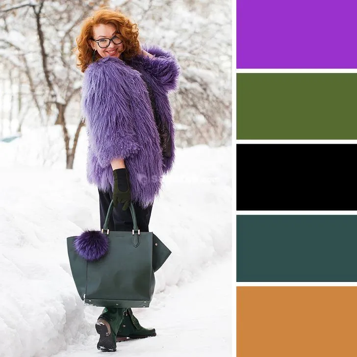 10 ترکیب رنگی در لباس زمستانی 2019