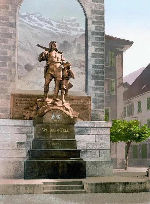 بنای یادبود ویلیام تل ، سمبل افسانه ای استقلال سوئیس