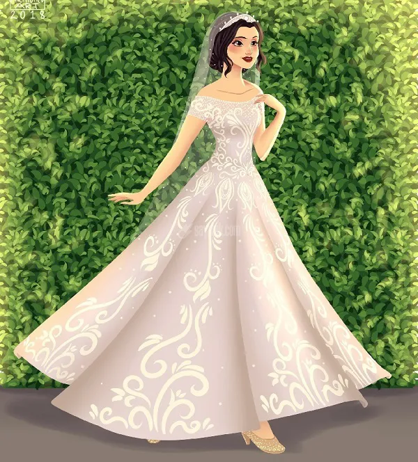 لباس عروس برفی